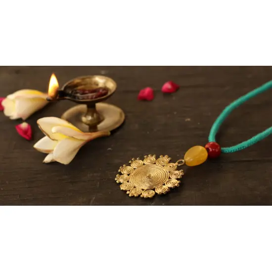 आराधना | Aradhana ✺ Brass Necklace { 4 }